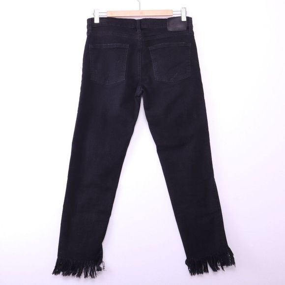 ZARA Premium Black Ripped Pants - Picture 5 of 8